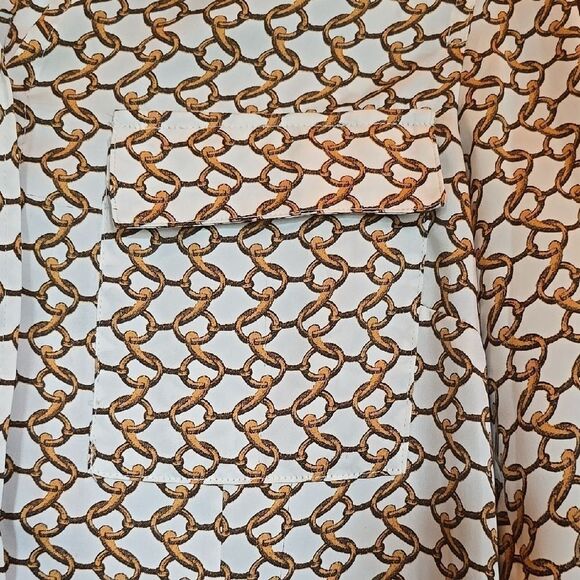 MICHAEL KORS Chic Geometric Print Blouse, NWOT! - Picture 3 of 7